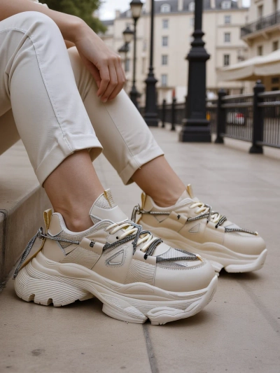 Royalfashion sieviešu kedas uz bieza zole Reterri