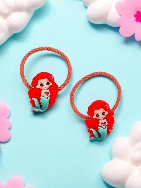 Hair ties with a princess motif