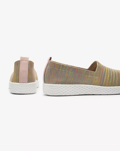 Цветные желтые женские кроссовки Covvu- Footwear