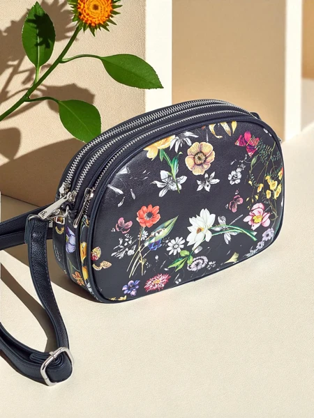 Royalfashion Sieviešu mazā rokassomiņa no ekoādas Floriana