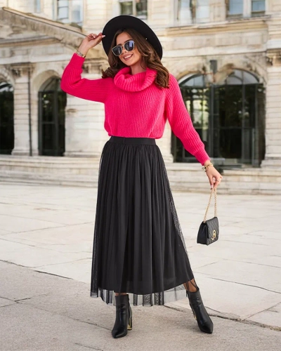 Royalfashion sieviešu vidēja garuma tū-ļa svārki