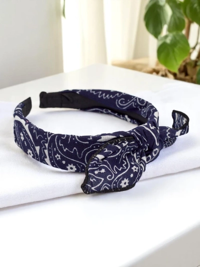 Royalfashion Rakstains matu stīpiņa ar banti Mila
