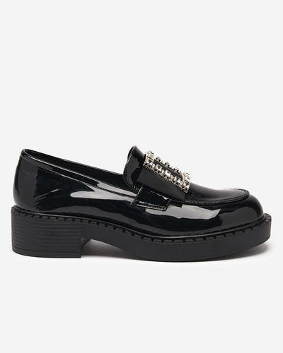 OUTLET Lacquered shoes with a black buckle. Fogim- Footwear