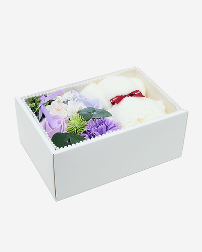 Royalfashion Flowerbox Ziedi kastītē ar lācīti