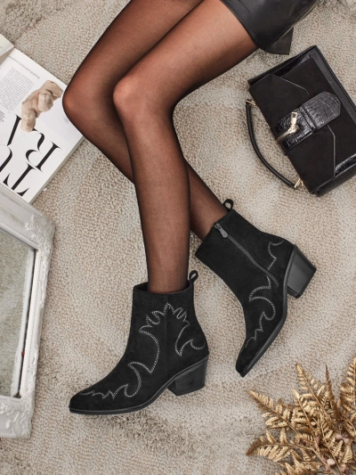 Women's Velvet Ash cowboy boots - heeled