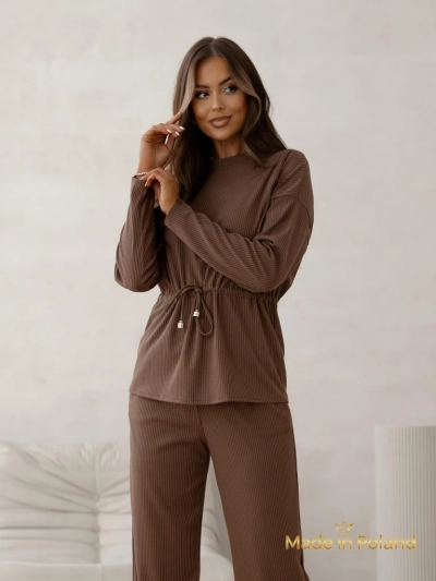 Royalfashion Cotton Women's set a'la sweater ribbed