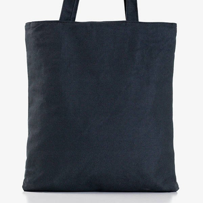 Black women's bag with print - Handbags