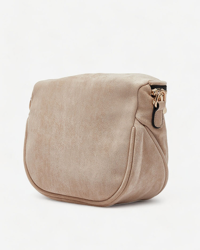 Royalfashion Beige small women's eco-suede handbag