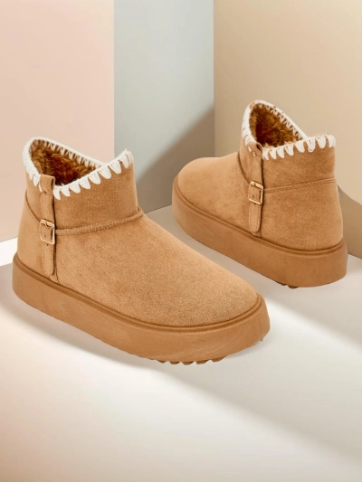 Royalfashion Short women's snow boot style boots Ewioz