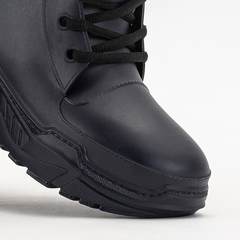 Navy blue women's boots a'la rubber boots Aiax - Footwear