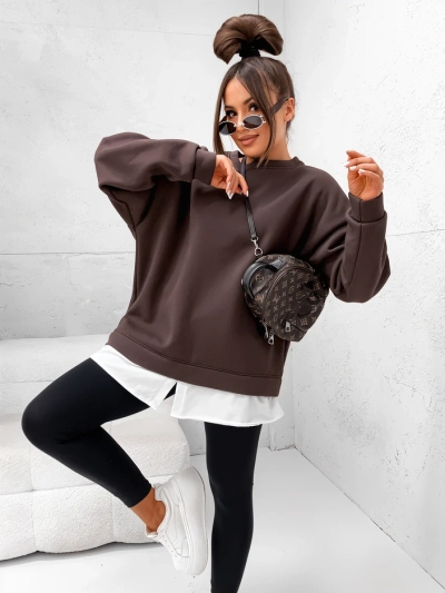 Royalfashion Cotton women's sweatshirt with detachable bottom