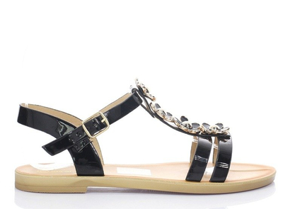 Czarne sandały Scarlette- Obuwie