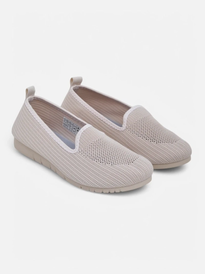 Moda Bella Beige Women's Flat Heel Shoes