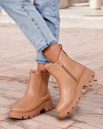 Royalfashion Women's boots on a thicker sole Gegri