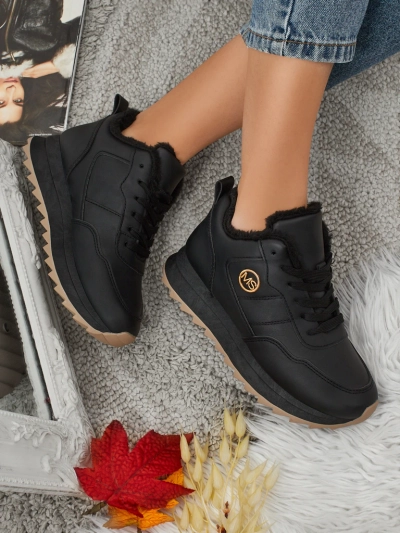 Royalfashion Siltās sieviešu kedas ar kažokādu Casot