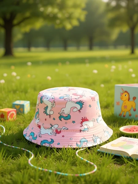 Royalfashion Bērnu panamas cepure Krāsu šļaksti Panamas cepure