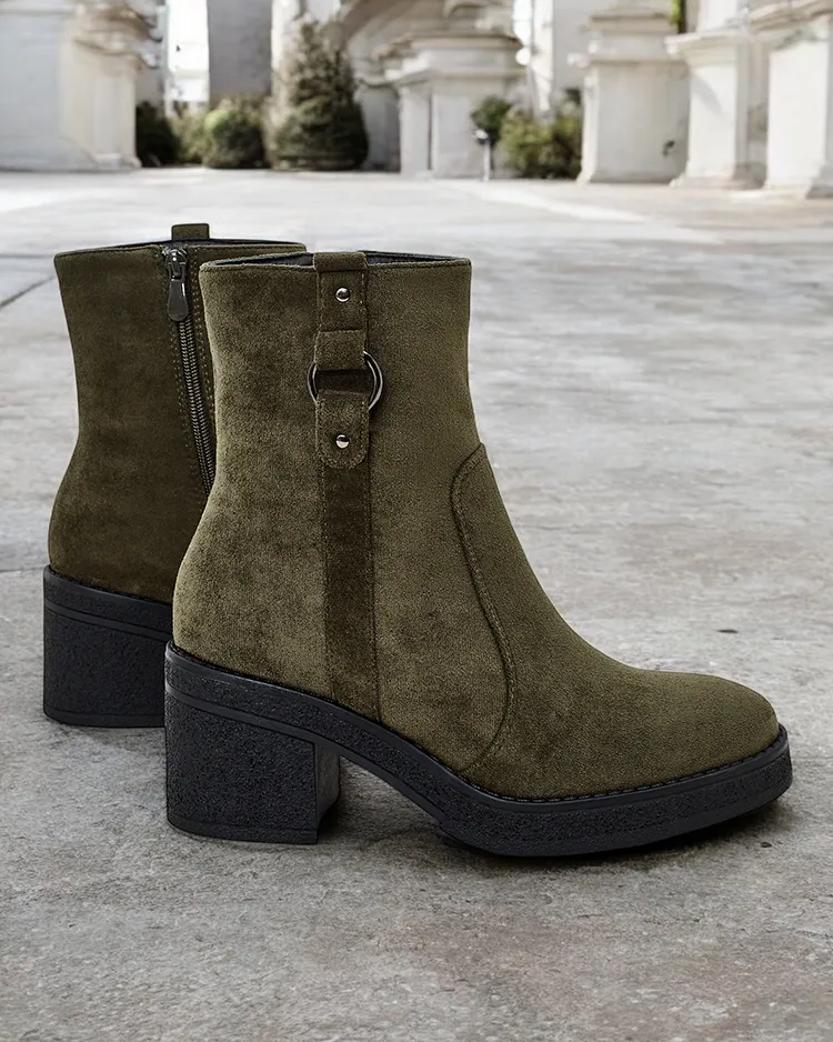 Royalfashion Women's ankle boots on a pole Boron