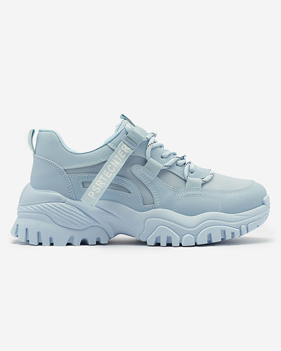 Blue women's sneaker sports shoes Evilpo- Footwear
