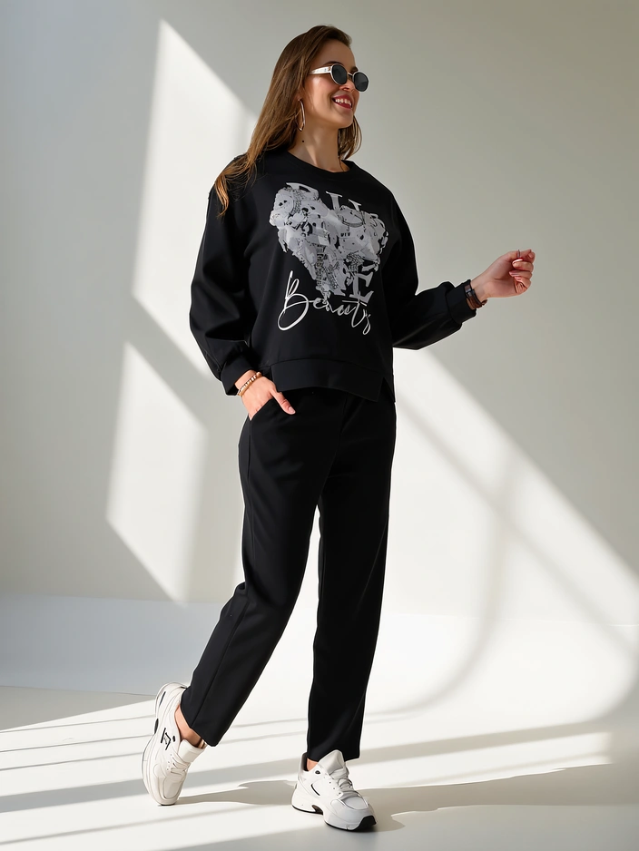 Royalfashion Women's viscose set with print