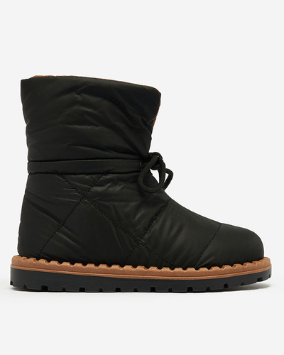 Royalfashion Women's slip-on snow boots in black Nevonsis
