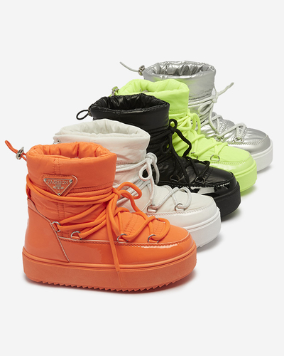 White children's slip-on snow boots Asifa - Footwear