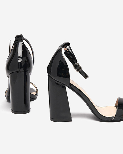 Black women's sandals on the post by Whopso - Footwear