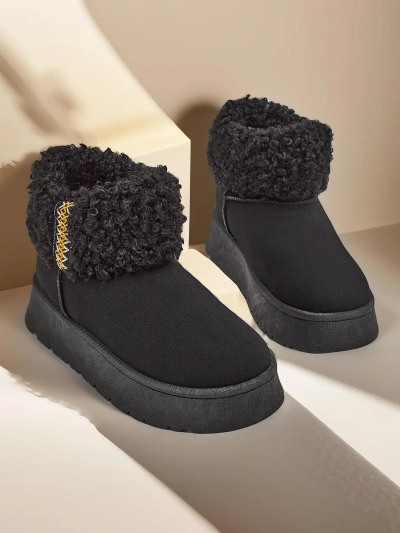 Royalfashion Women's snow boots with fur Rovvoy