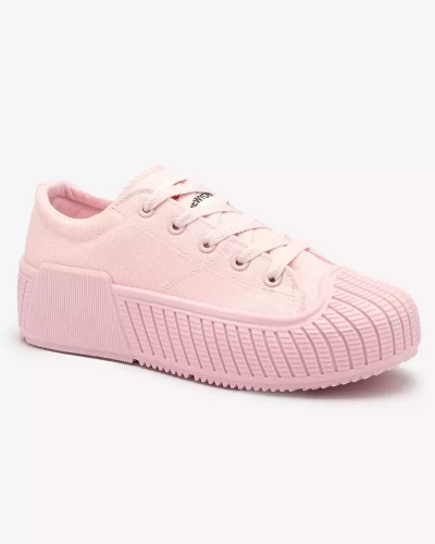 OUTLET Royalfashion Pink Brigera platform sports sneakers