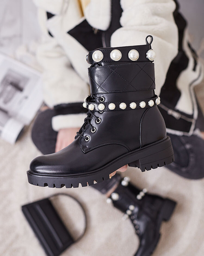 Royalfashion Women's bagger boots in black Fessefy