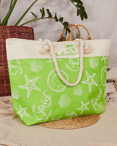 Royalfashion Fabric bag in holiday pattern for shoulder