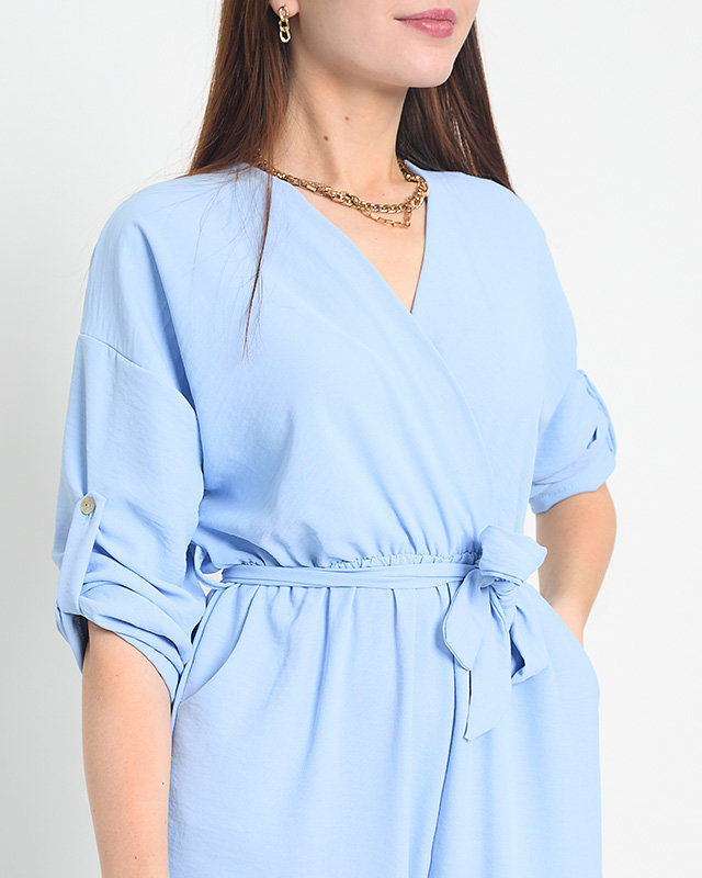 Women's blue long jumpsuit - Clothing