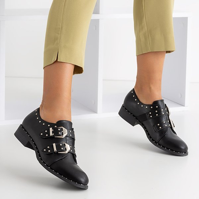 Black women's shoes with Queen jets - Footwear