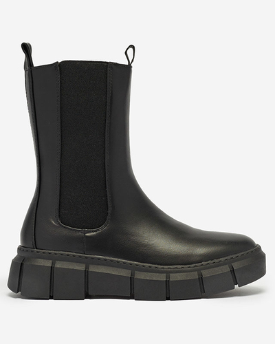 Женские сапоги на платформе черного цвета Couell- Footwear