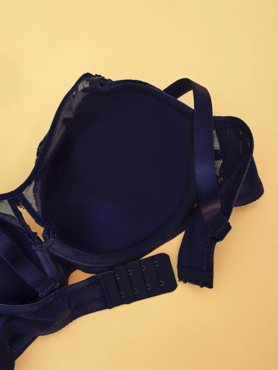 Женский бюстгальтер с мягкой подкладкой Royalfashion, украшенный гипюром