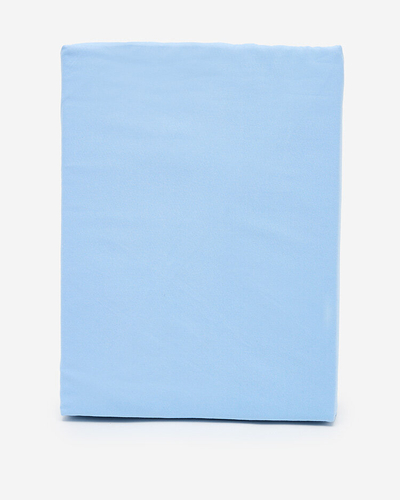 Zila kokvilnas loksne ar elastīgo gumiju 160x200 - Loksnes