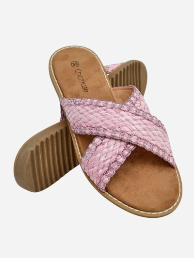 Royalfashion Women's sandals with braided straps Bornes