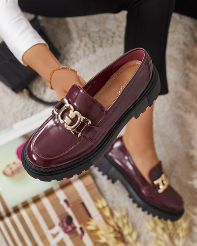 Royalfashion Женские лакированные мокасины Bevevra