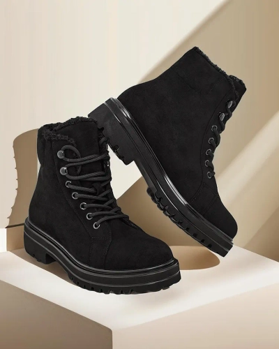 Royalfashion Sieviešu virsnieka zābaki Vesot ar aplikšņu šnirēm