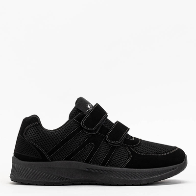 OUTLET Melni vīriešu sporta apavi ar Velcro Baikis - Apavi