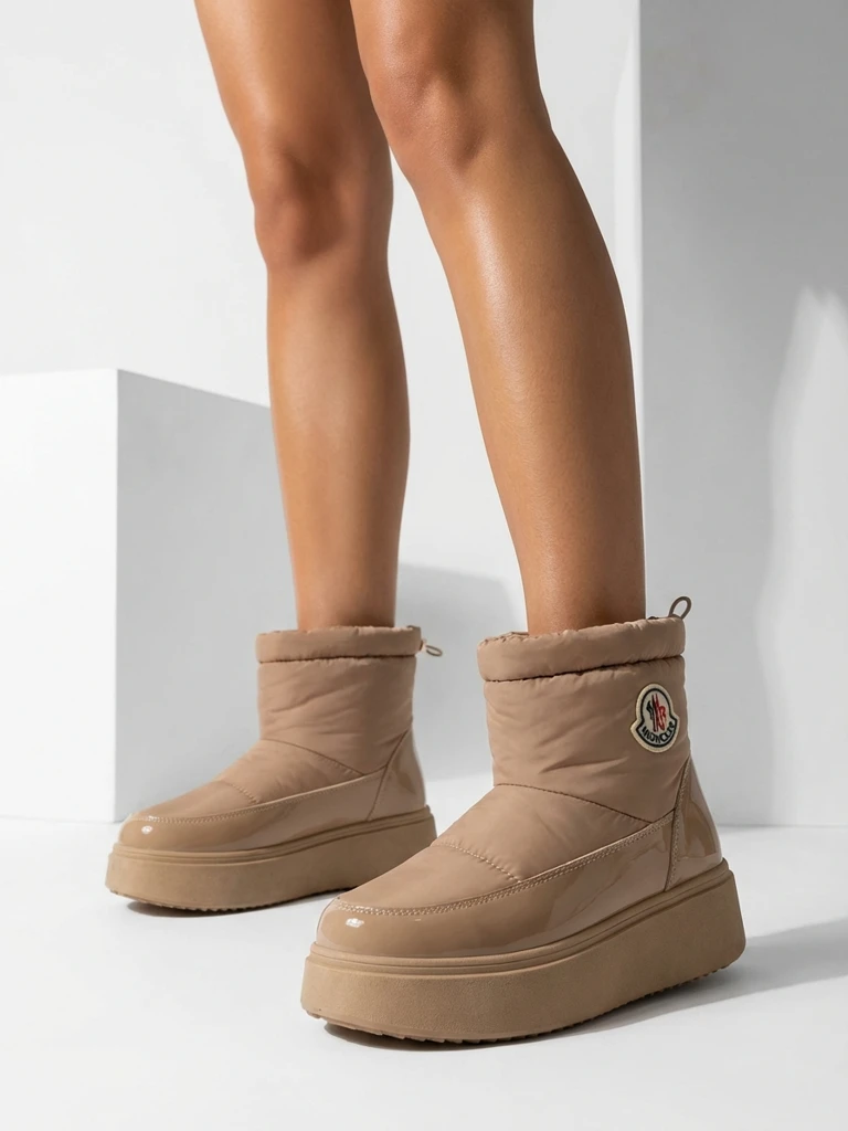 Royalfashion Женские сапоги-слипы коричневого цвета Ademra