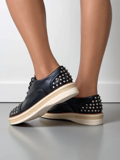 Royalfashion Women's flat shoes embellished with studs Azaldo