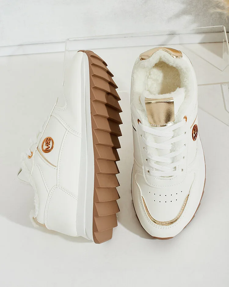 Royalfashion Siltas sieviešu kedas ar kažokādu Boris