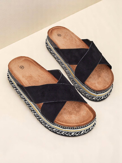 Royalfashion Ženski natikači s ploskim podplatom Solea Deco