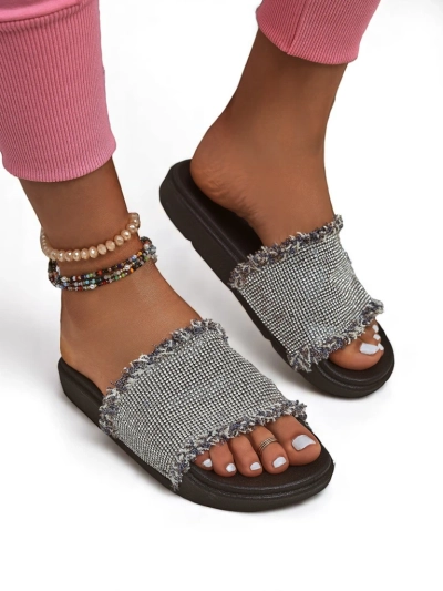 Royalfashion Women's SparkleWalk Flat Flip-Flops