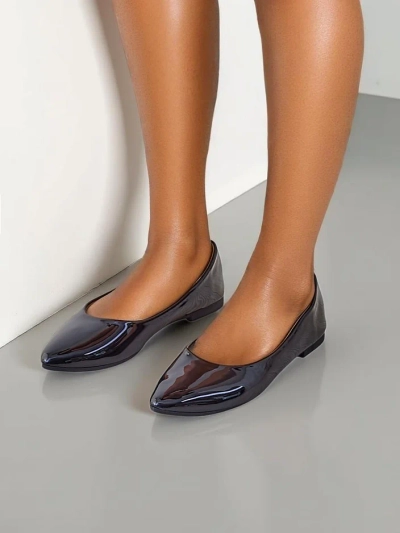 Royalfashion Women's patent ballet flats Aramiese