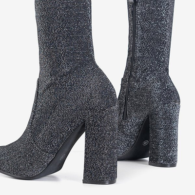 Graphite women's shiny boots on the Goslaw post - Footwear