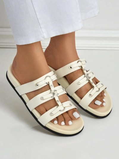 Royalfashion Women's Roman Style Flip-Flops Roma