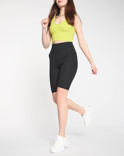 Black women's cycling leggings - Clothing