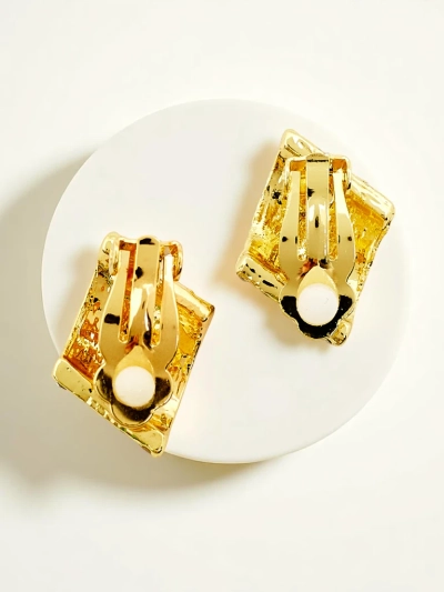 Royalfashion Sieviešu klipša auskari ar kubisko cirkoniju