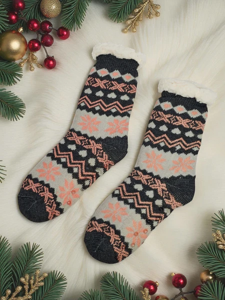 Lavish insulated Christmas women's socks WinterJoy